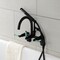 Aqua Vintage AE8150DKL 7-Inch Adjustable Wall Mount Clawfoot Tub Faucet, Matte Black AE8150DKL - alternate 2
